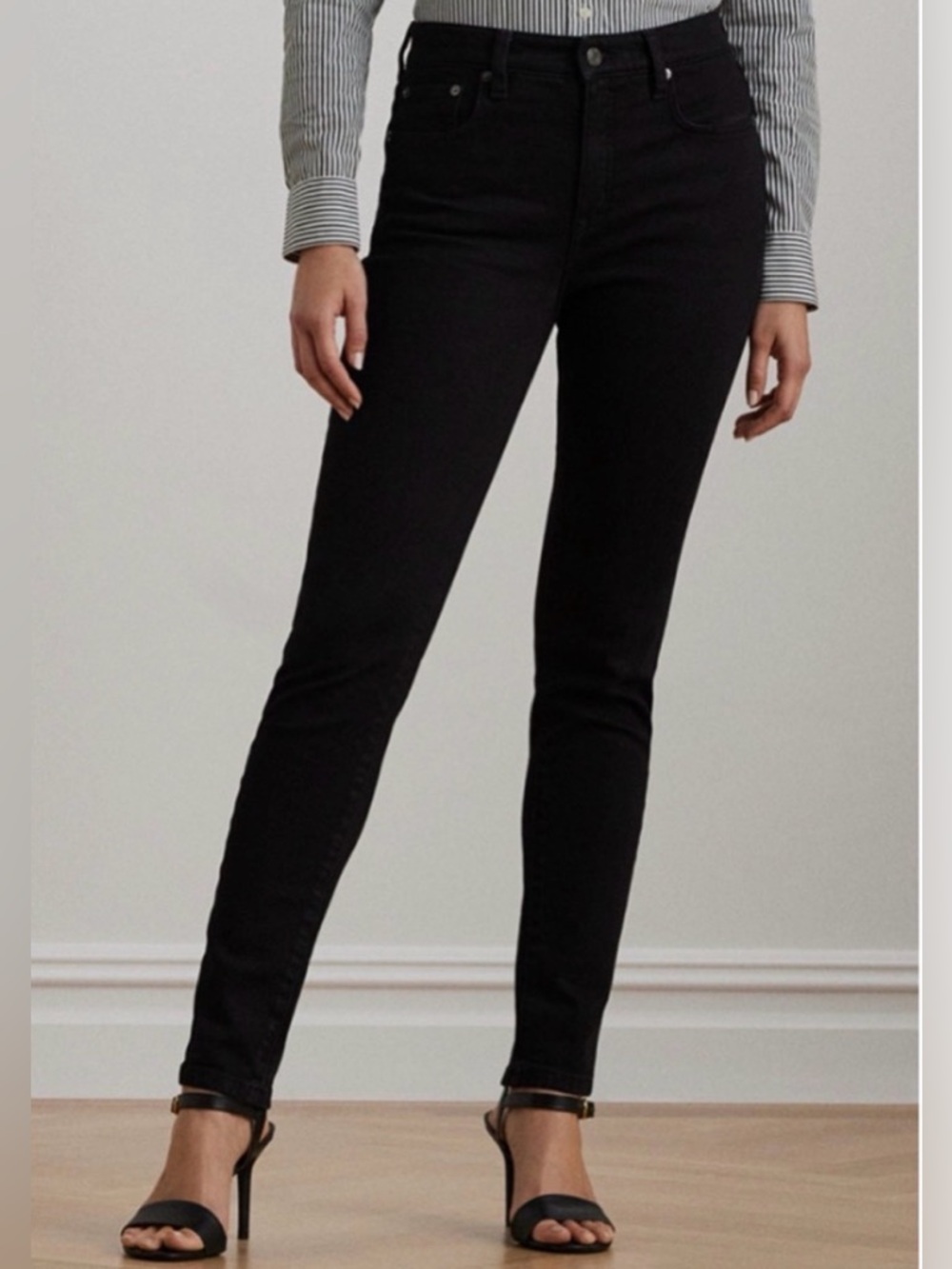 LAUREN Ralph Lauren • High Rise Skinny Ankle Jeans